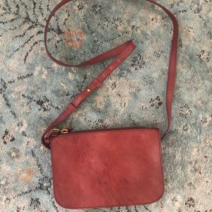 Madewell Maroon Mini Crossbody
